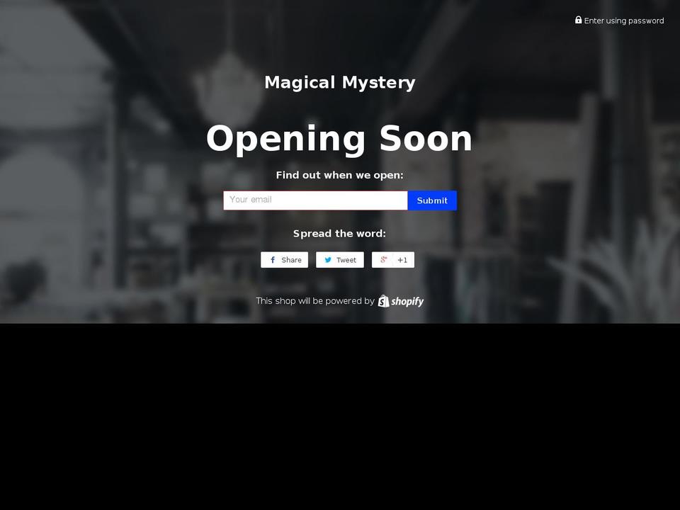 magicmys.com shopify website screenshot