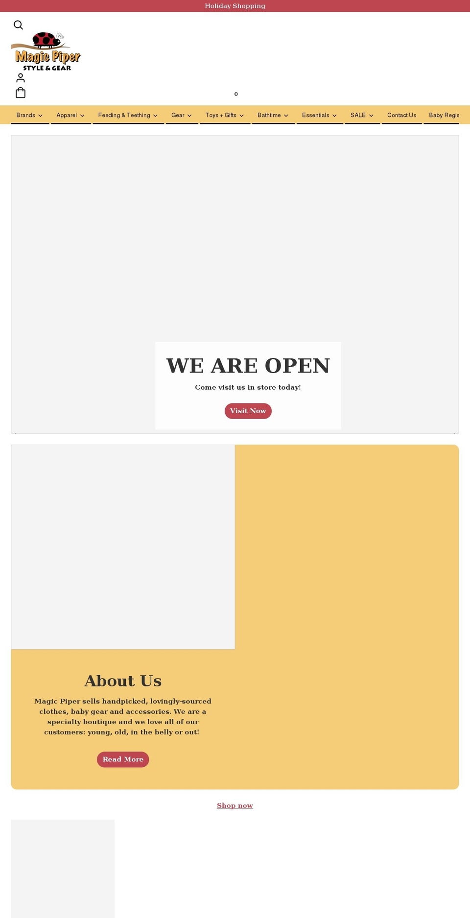 magicpiper.com shopify website screenshot