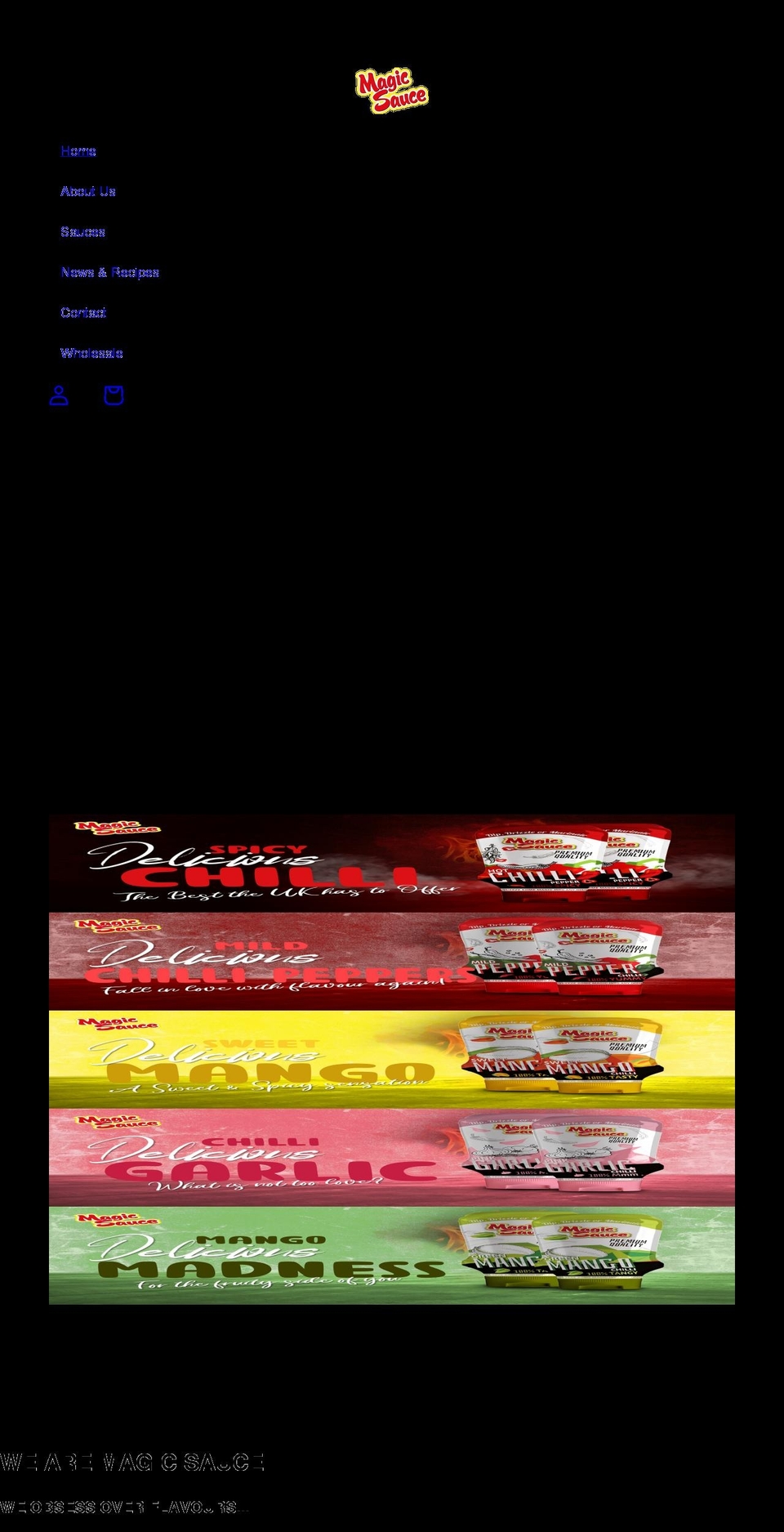 magicsauce.uk shopify website screenshot