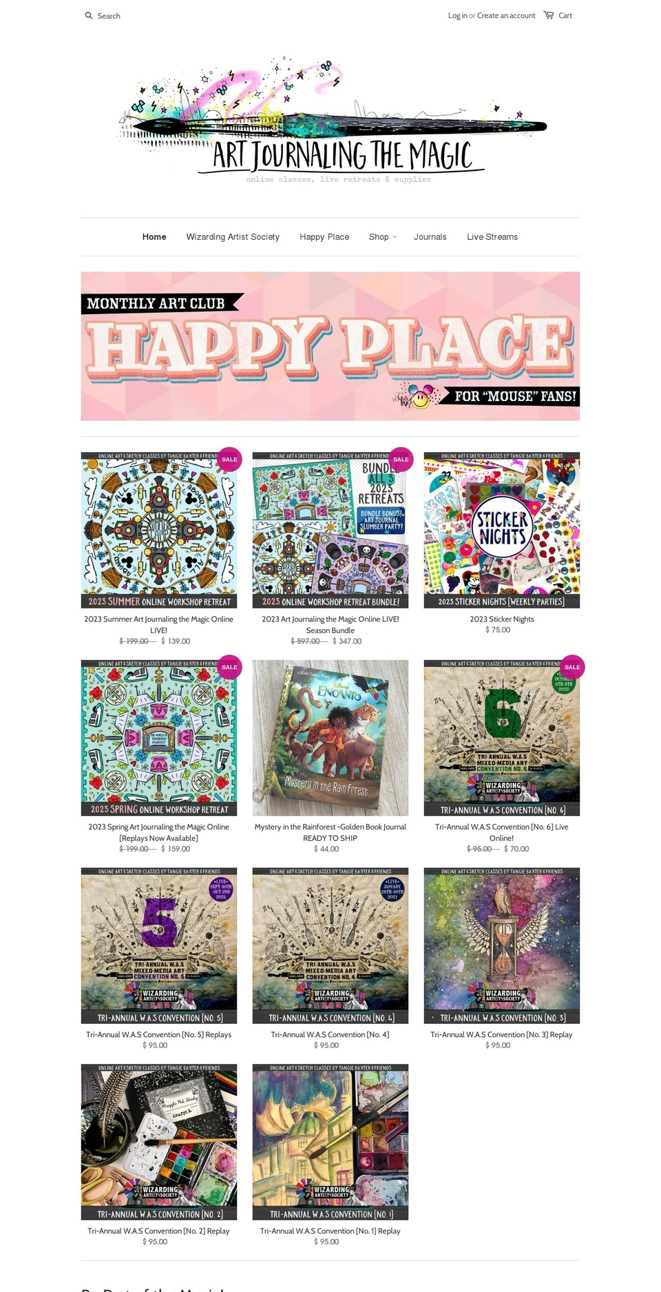 magicsketchclub.com — Shopify storefront screenshot