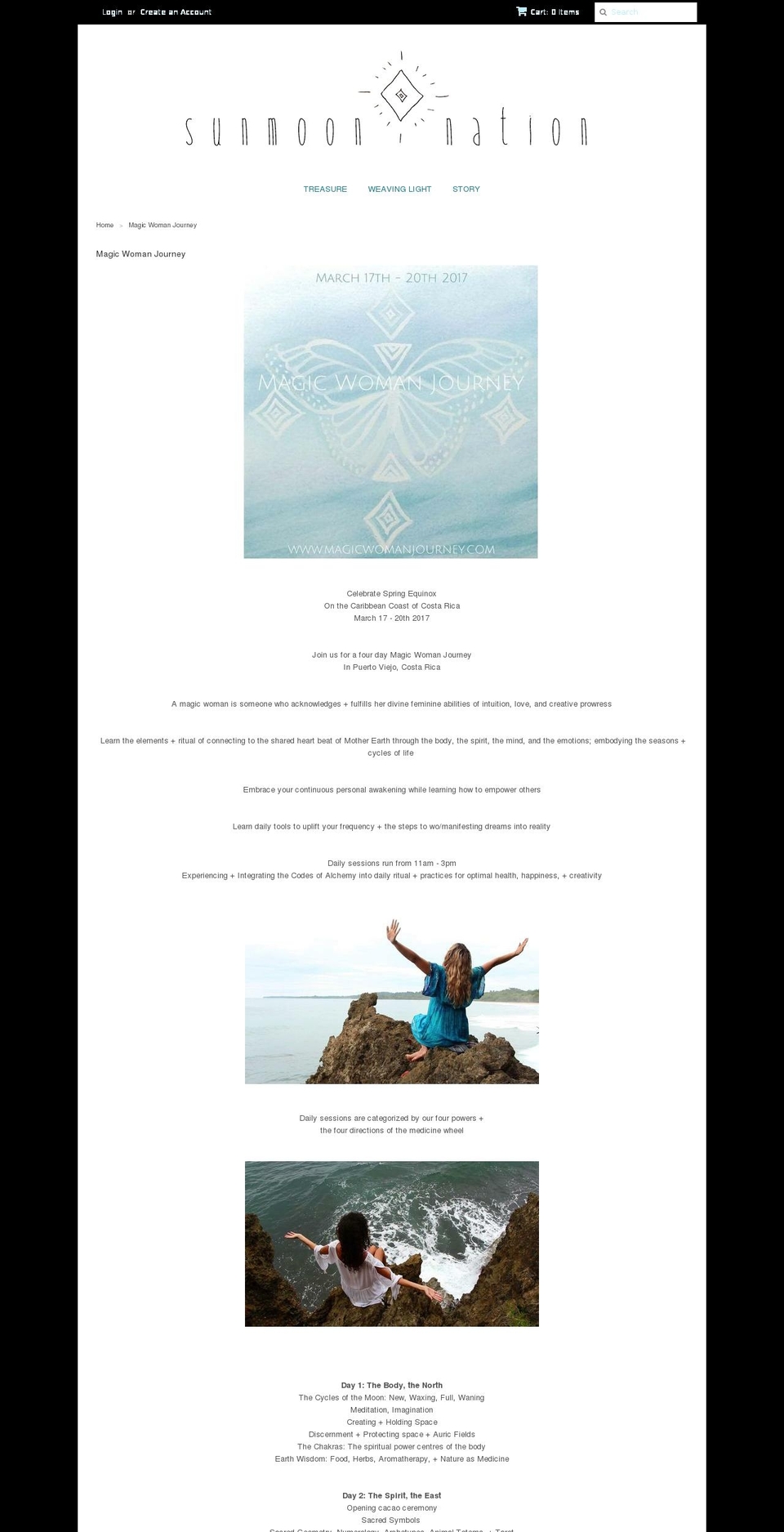 magicwomanjourney.com — Shopify storefront screenshot
