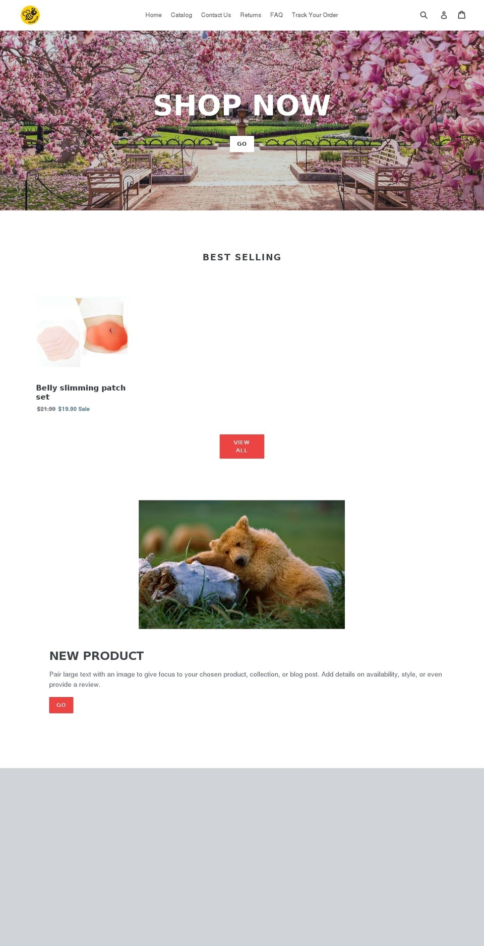 Spring Shopify theme site example magicya.com