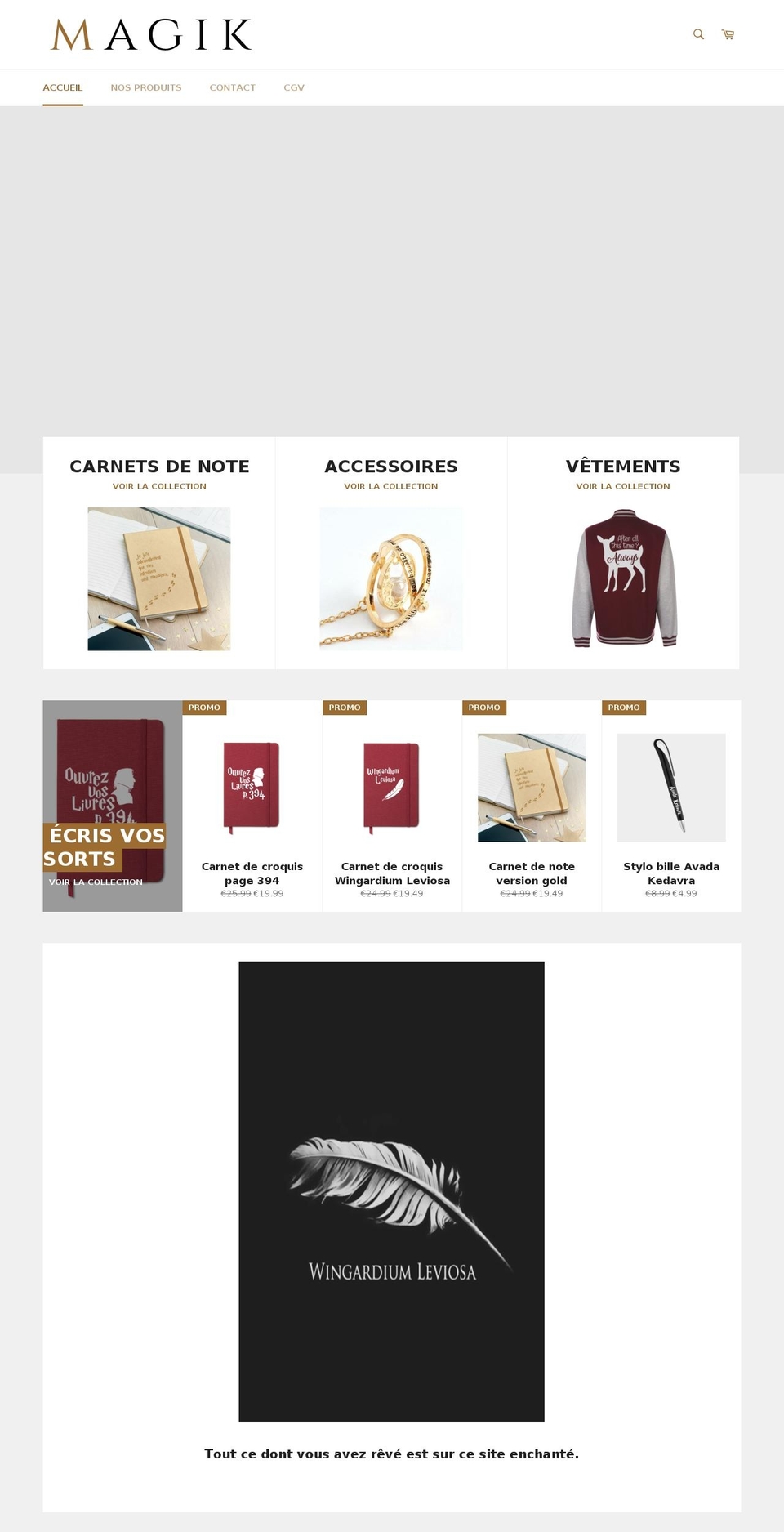 magik-hp.com — Shopify storefront screenshot