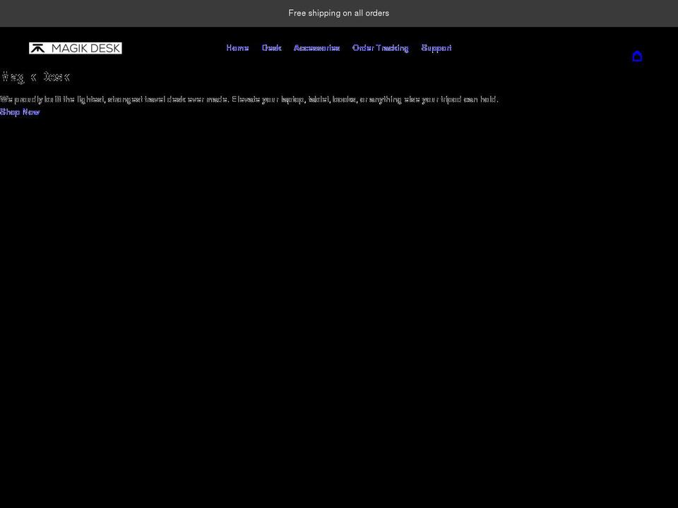 magikdesk.com shopify website screenshot