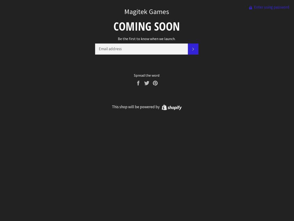 magitek-games.com — Shopify storefront screenshot