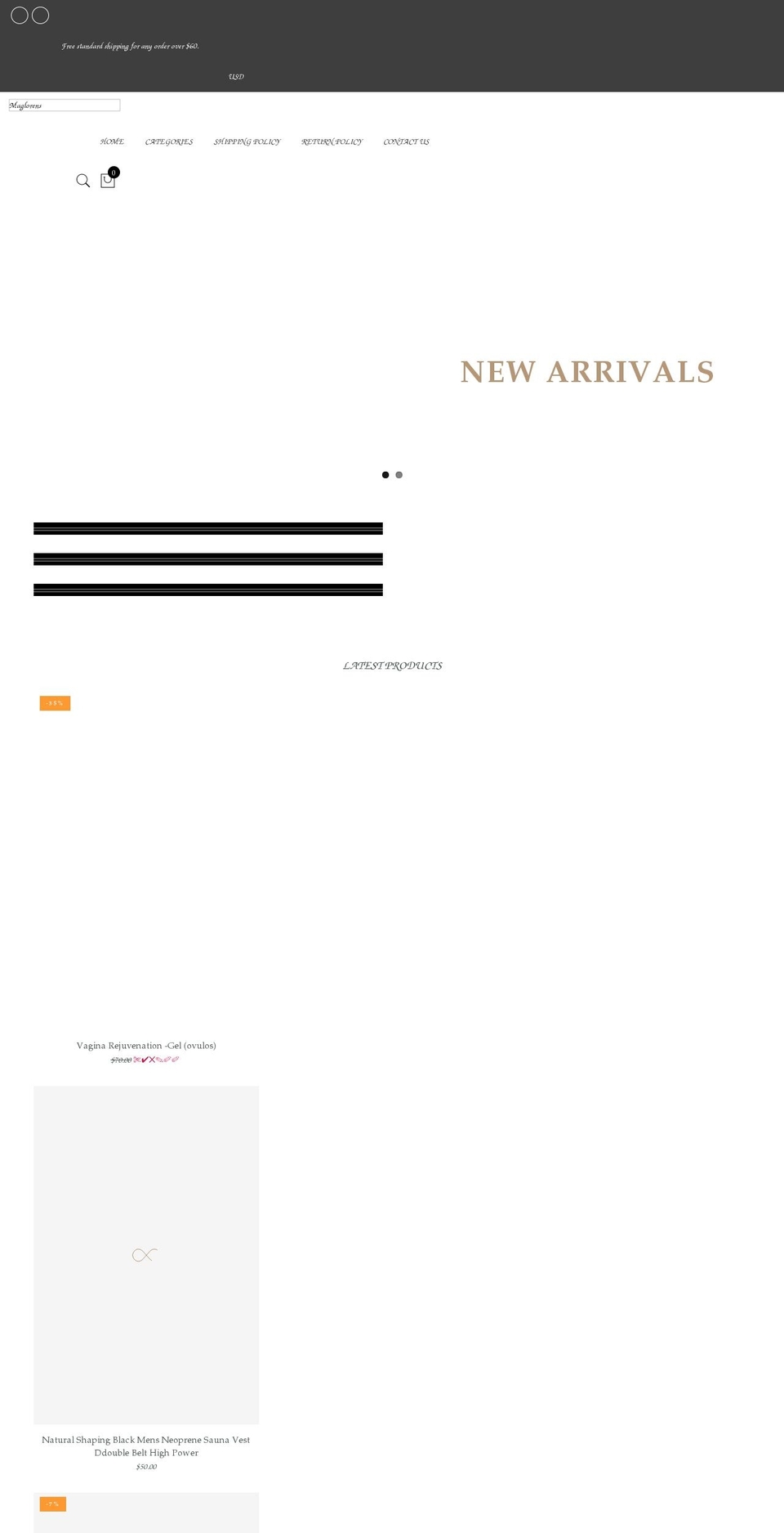 maglorens.com shopify website screenshot