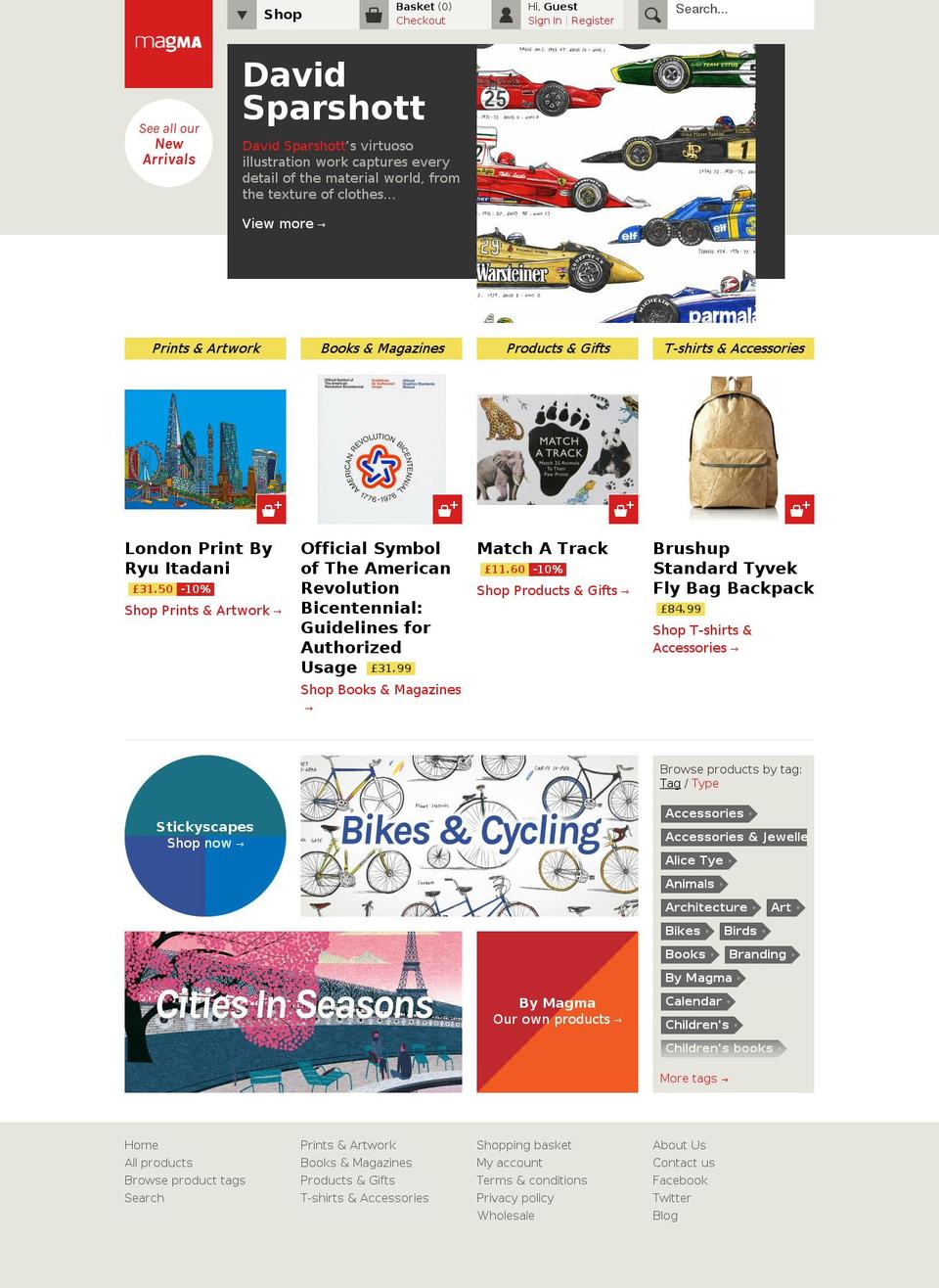 Launch Shopify theme site example magmabooks.com