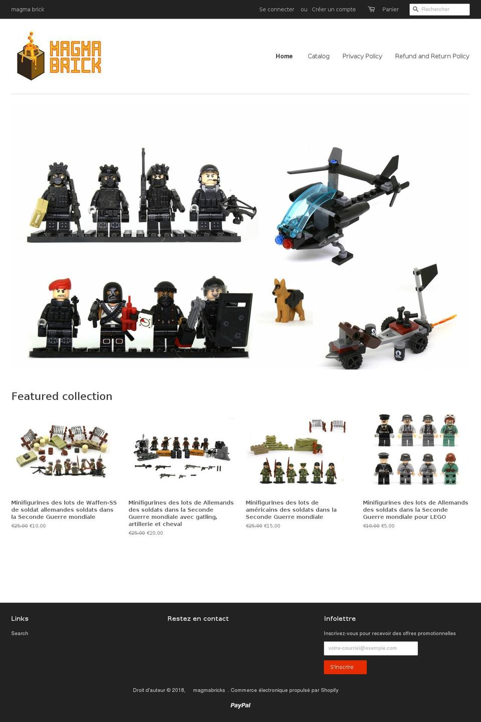 magmabrick.com shopify website screenshot