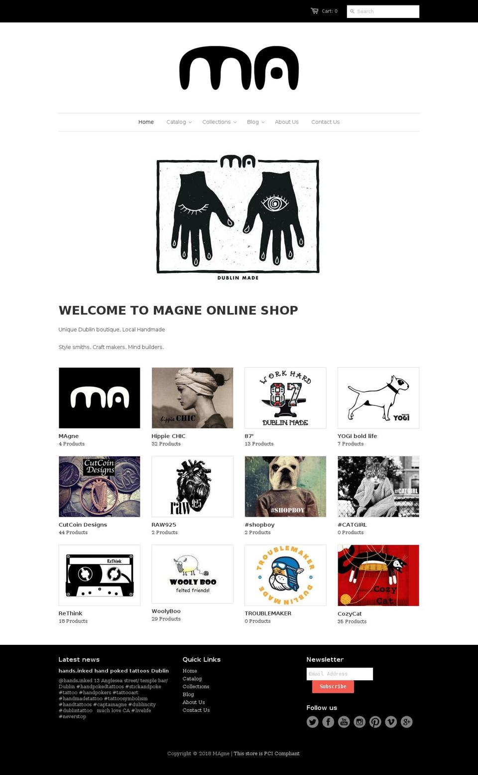 magne.ie shopify website screenshot