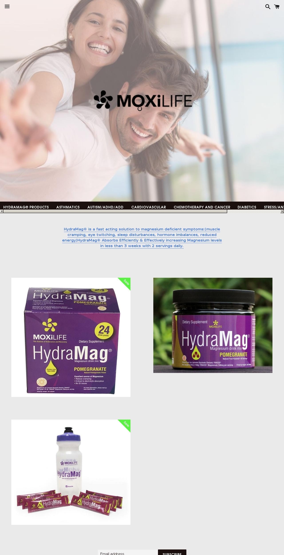 magnesiummakesadifference.com — Shopify storefront screenshot