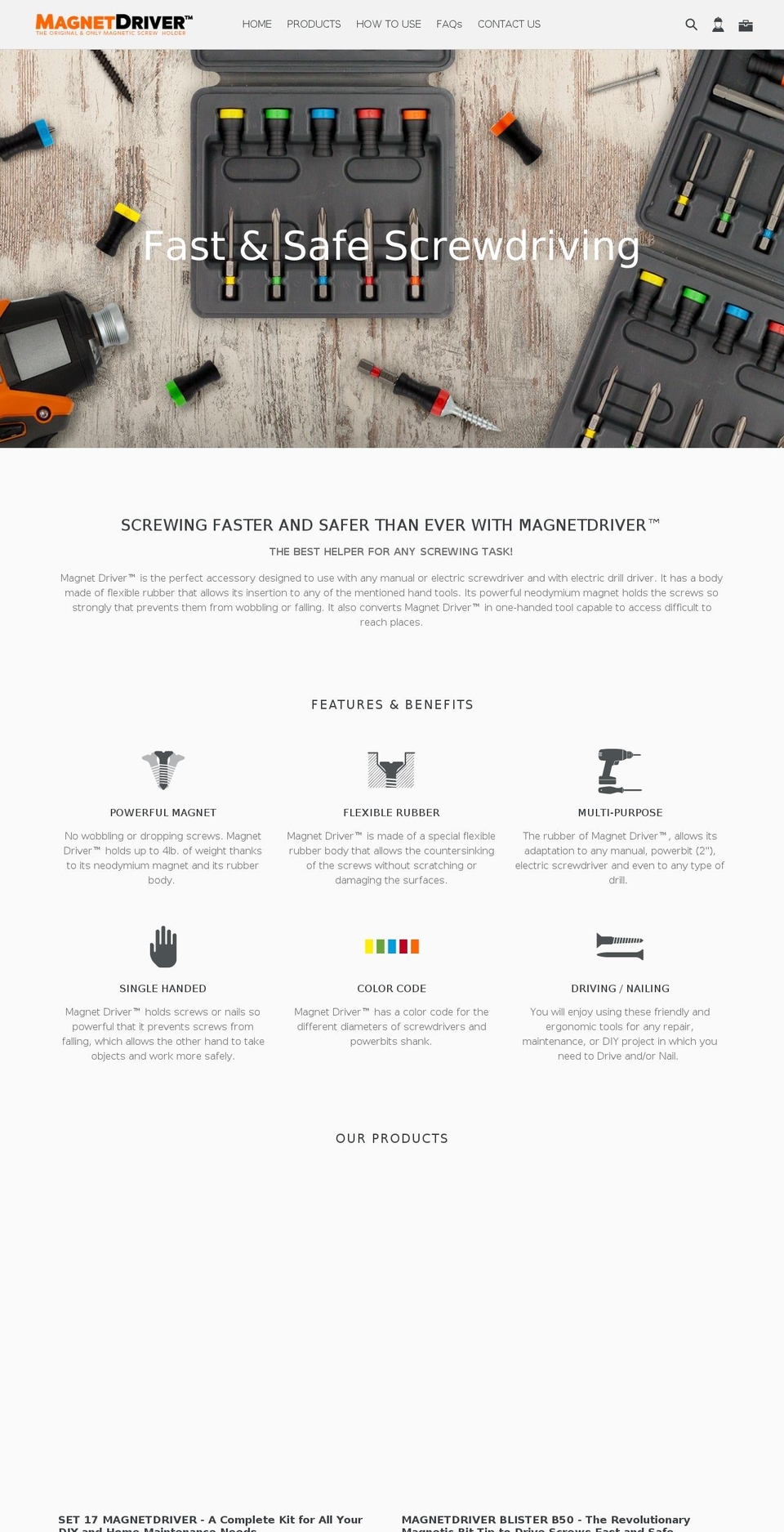 magnetdriver.com — Shopify storefront screenshot