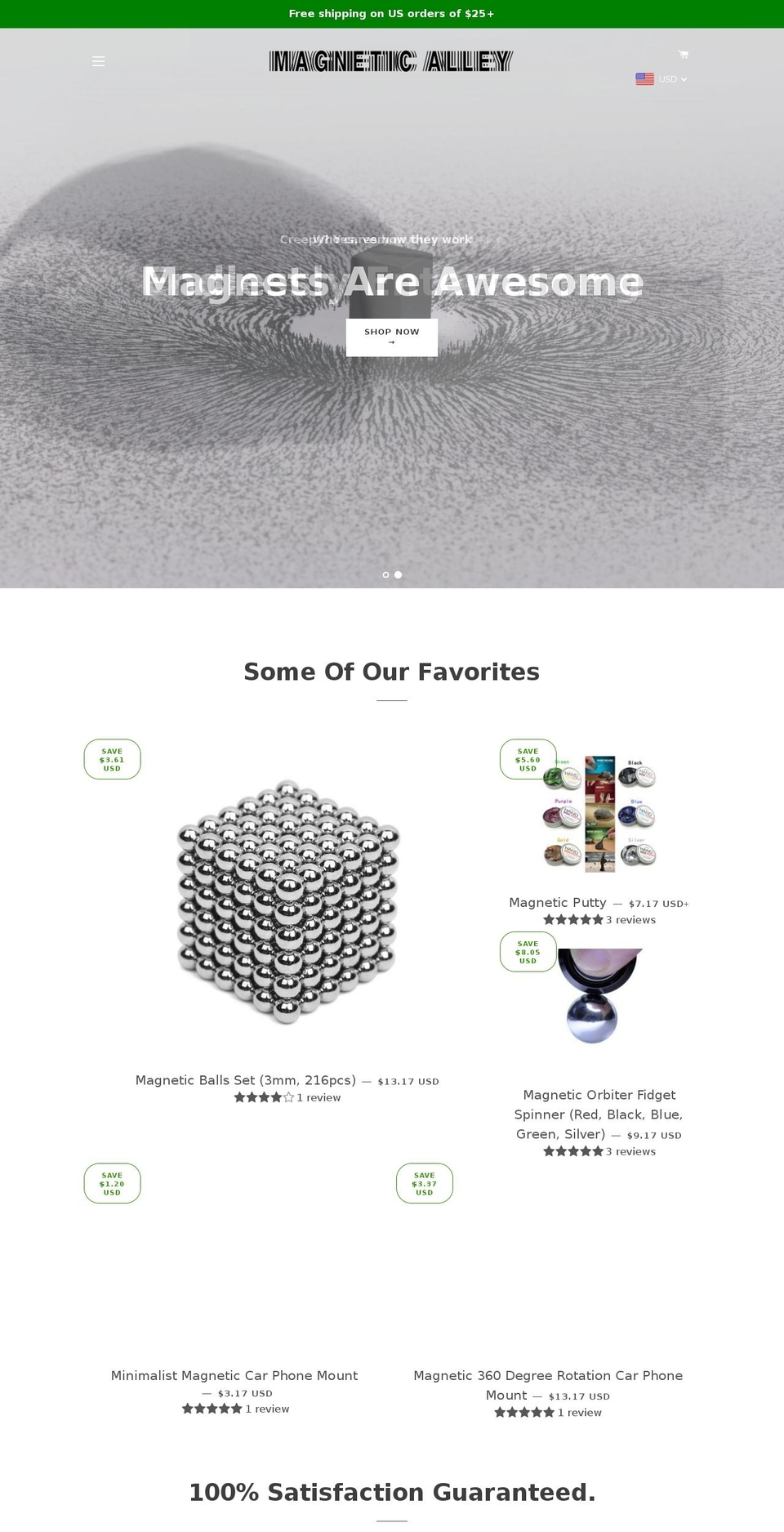 magneticalley.com shopify website screenshot