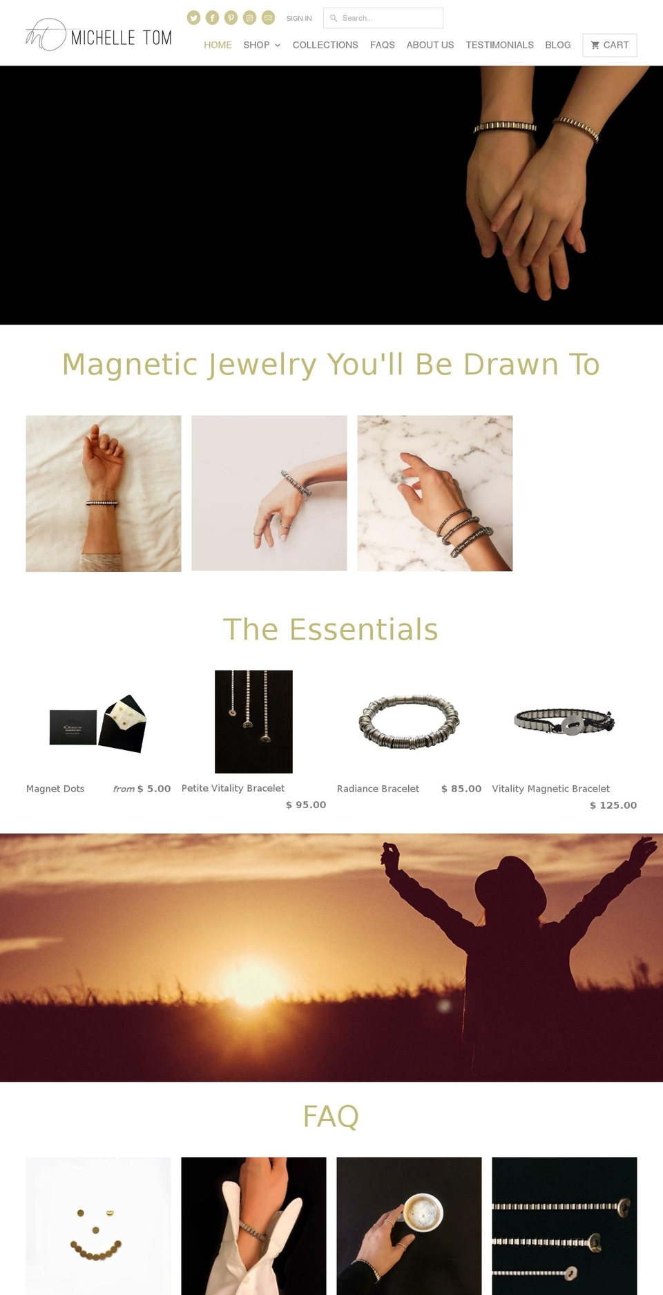 magneticjewelry.net shopify website screenshot