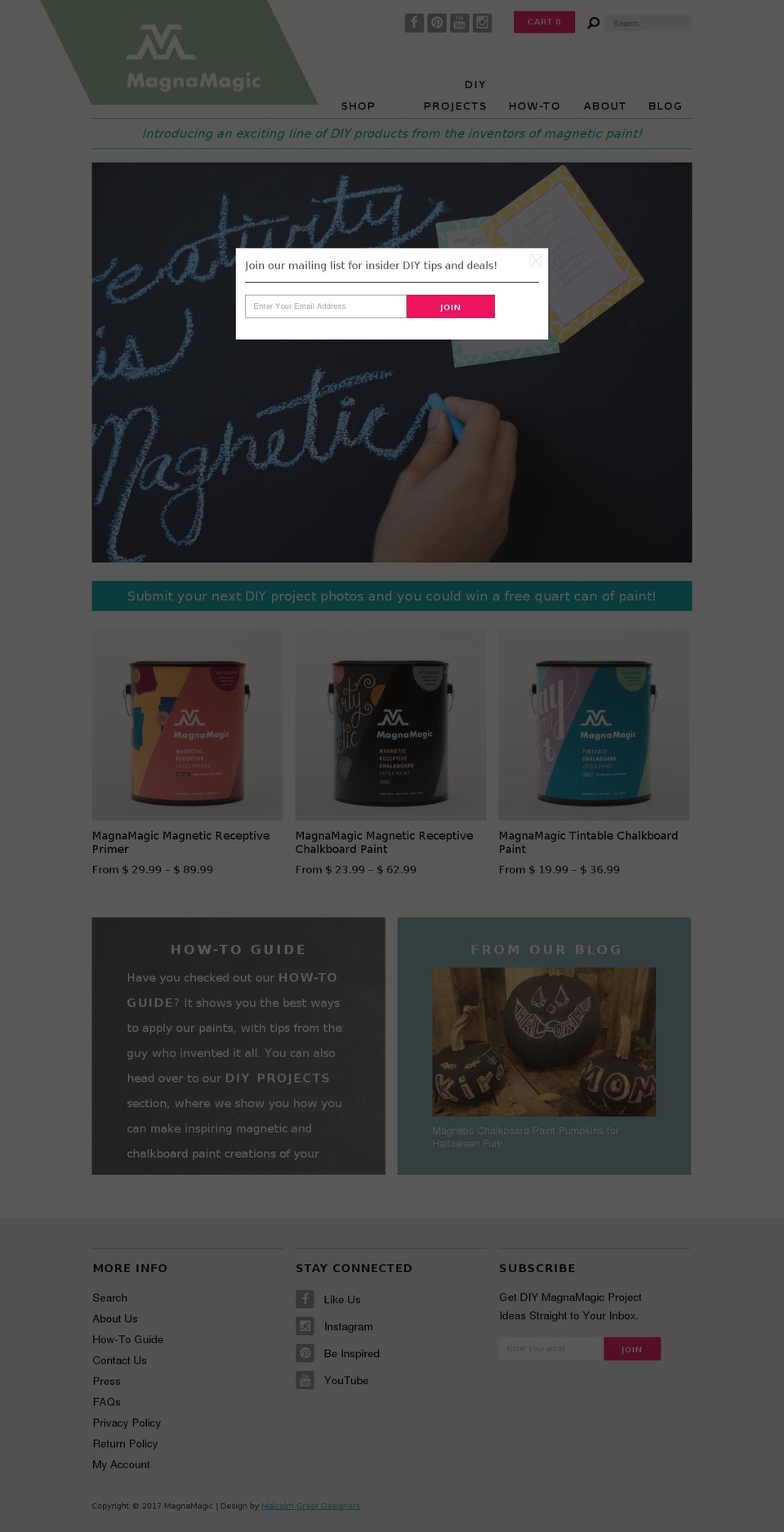 magneticpaint.com shopify website screenshot
