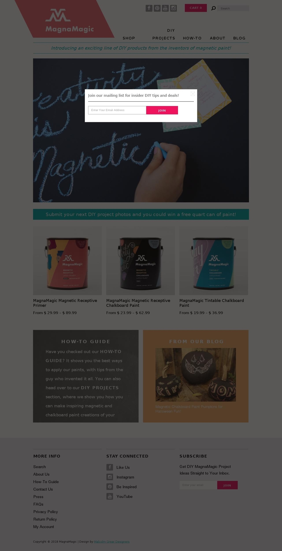 magneticpaint.net shopify website screenshot