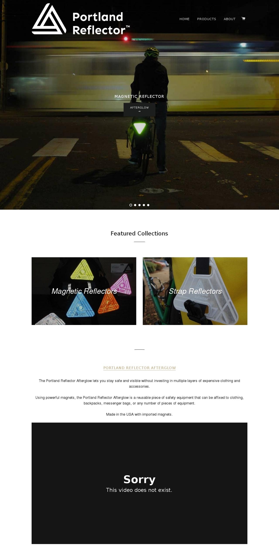 magneticreflector.com shopify website screenshot