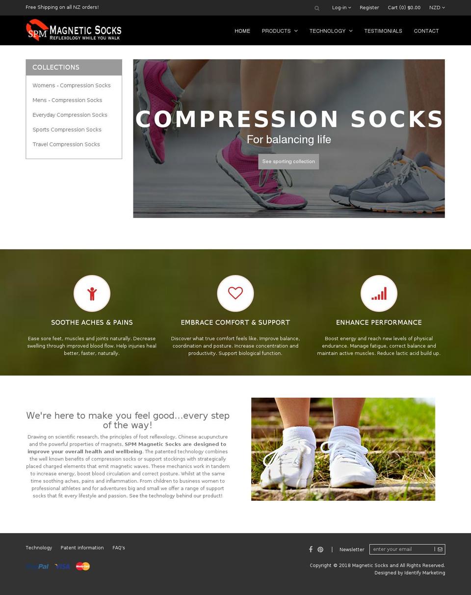 QUEEN Shopify theme site example magneticsocks.co.nz