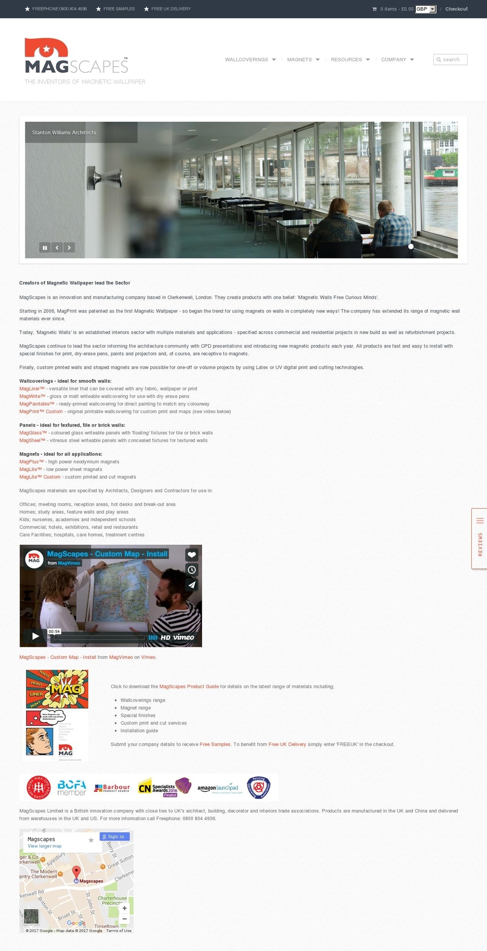 magneticwallsector.com shopify website screenshot