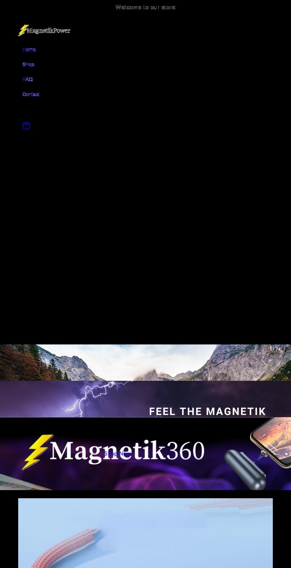 magnetik360.com shopify website screenshot