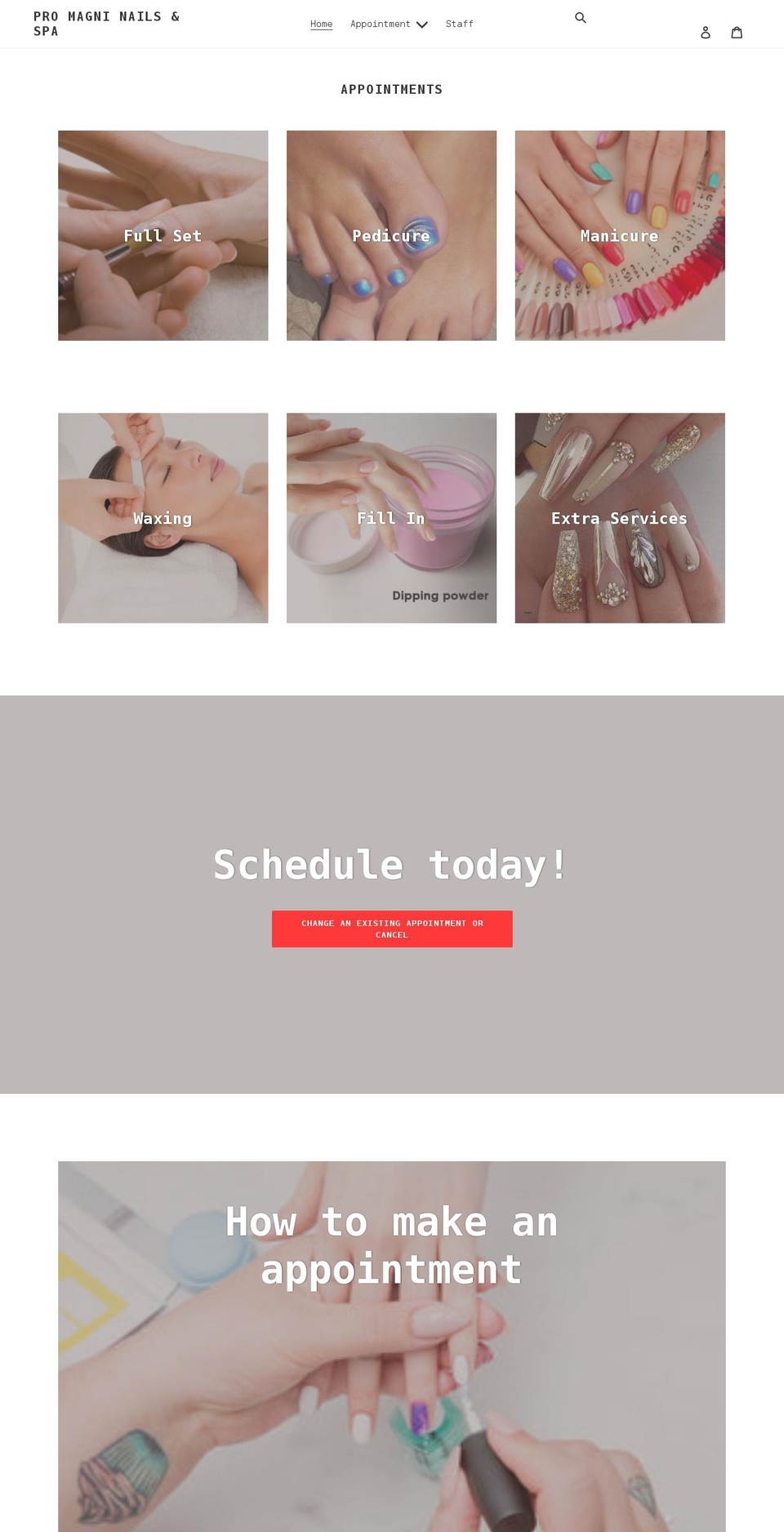 magninails.com shopify website screenshot