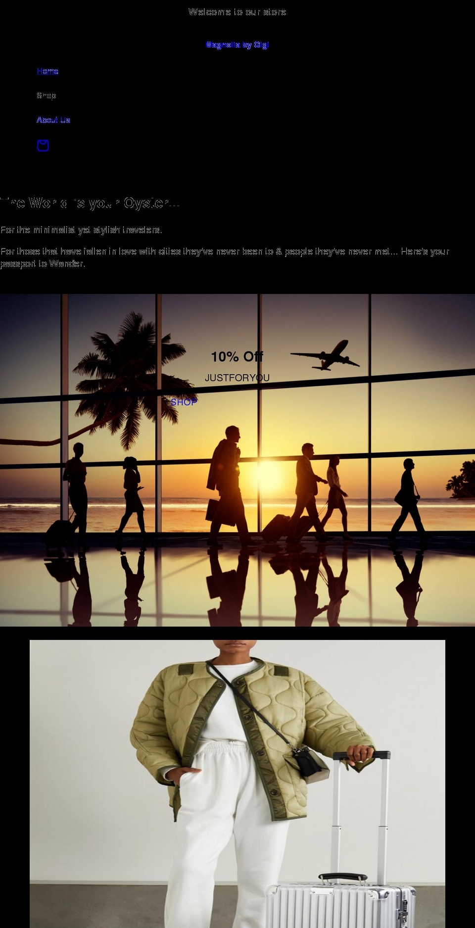 magnoliabygigi.com shopify website screenshot