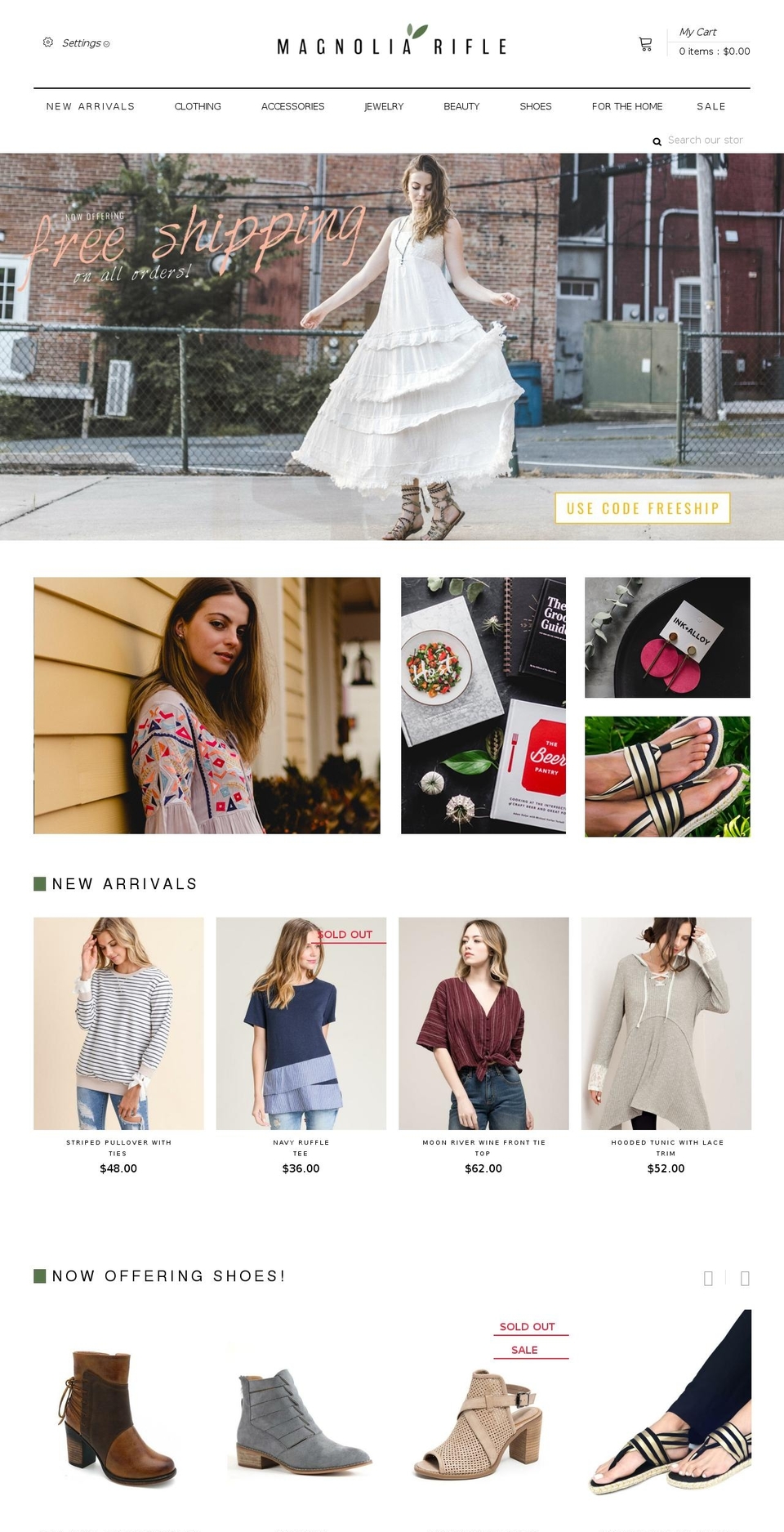 magnoliarifle.com shopify website screenshot