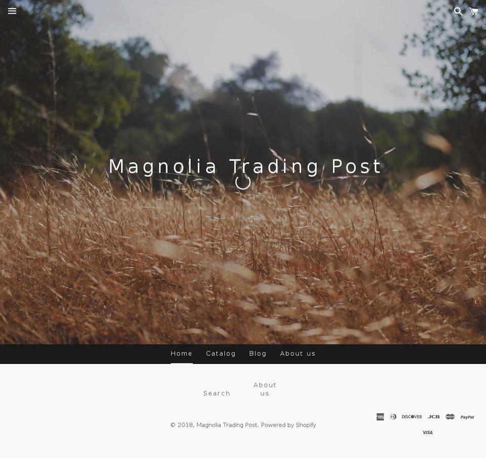 magnoliatradingpost.com shopify website screenshot