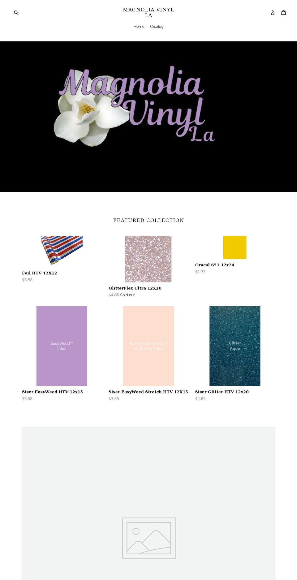 magnoliavinylla.com — Shopify storefront screenshot