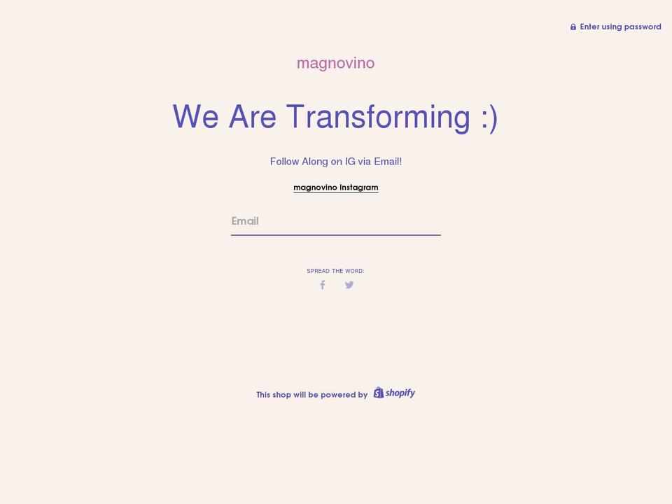 magnovino.com shopify website screenshot