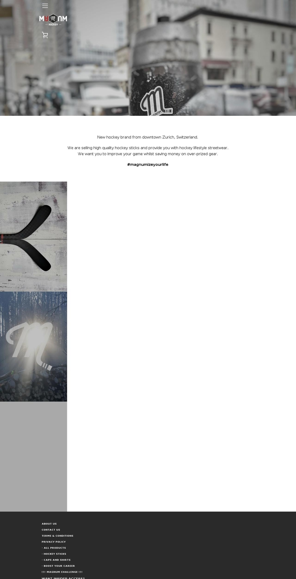 magnum-hockey.com — Shopify storefront screenshot