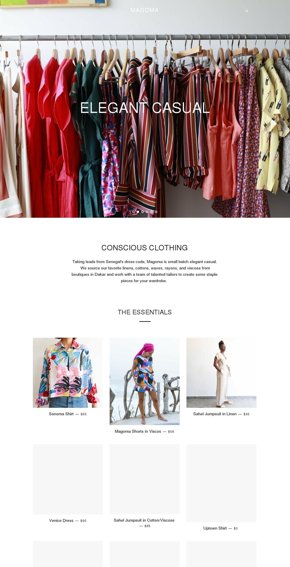 magomashop.com shopify website screenshot