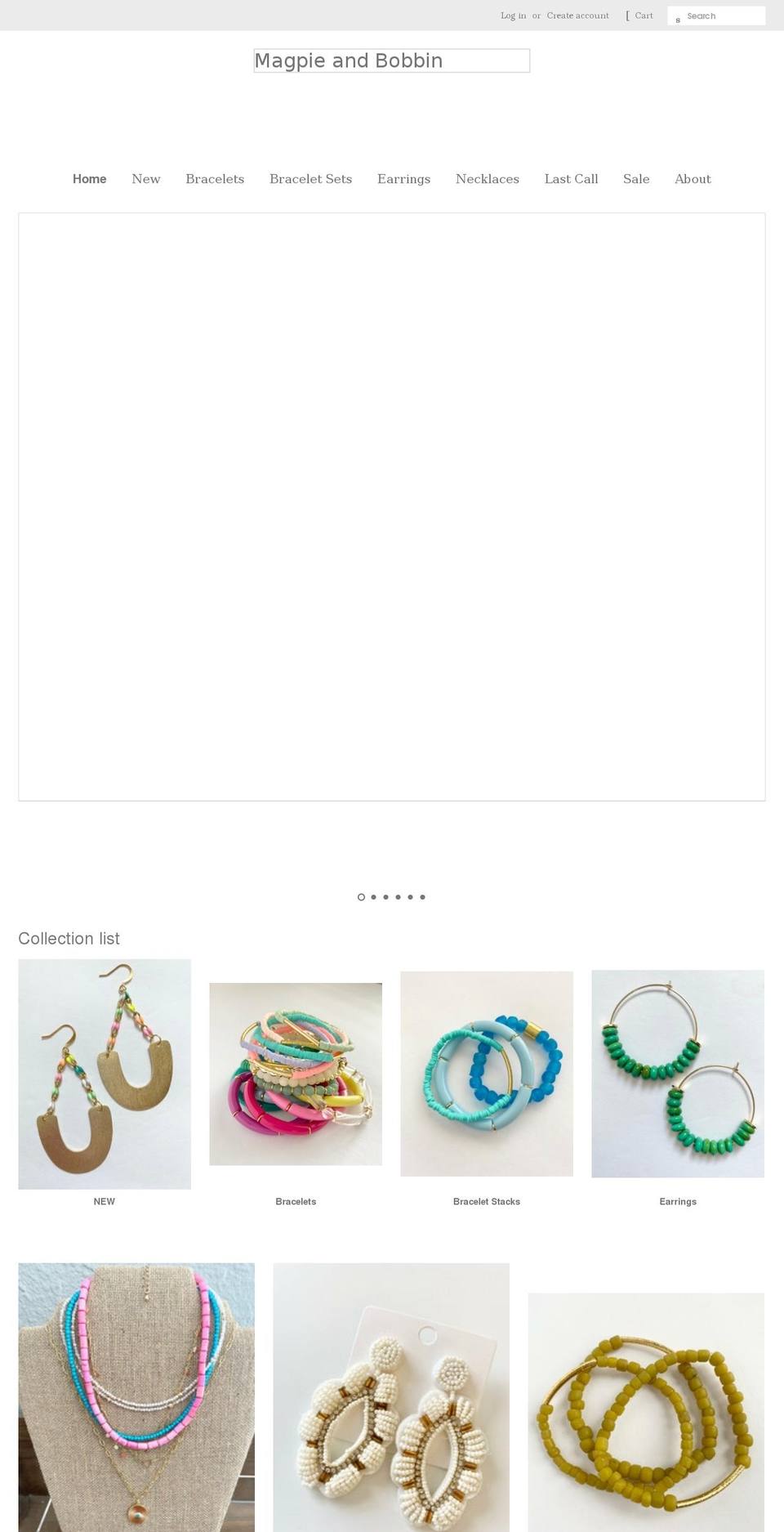 magpieandbobbin.com shopify website screenshot