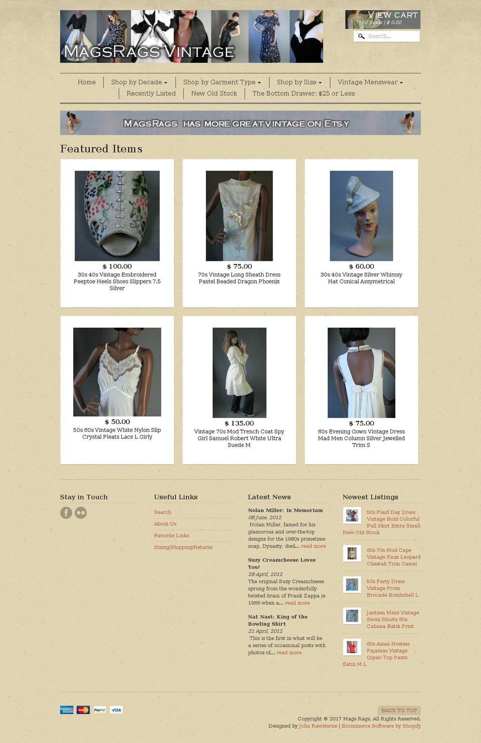 magsrags.net shopify website screenshot