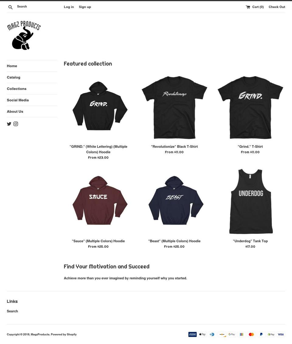 magzproducts.com — Shopify storefront screenshot