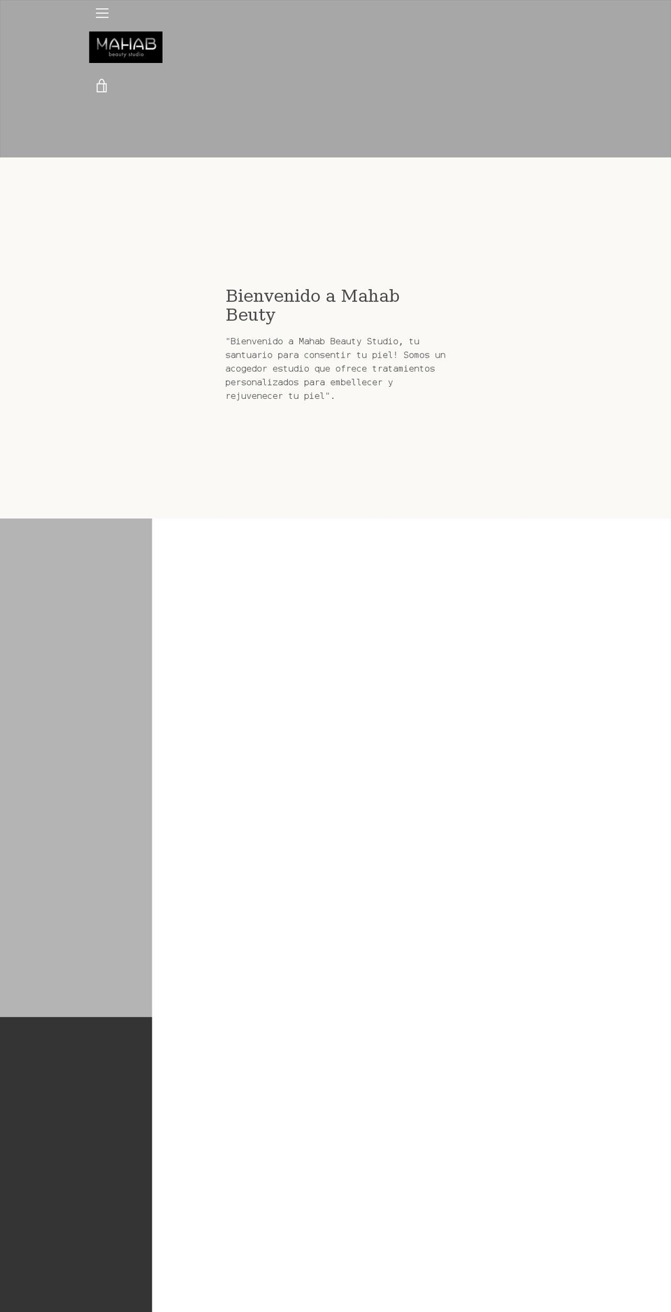mahabbeautystudio.com shopify website screenshot