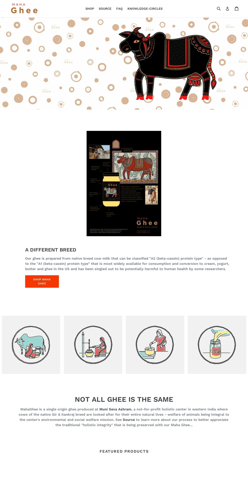 mahaghee.com shopify website screenshot
