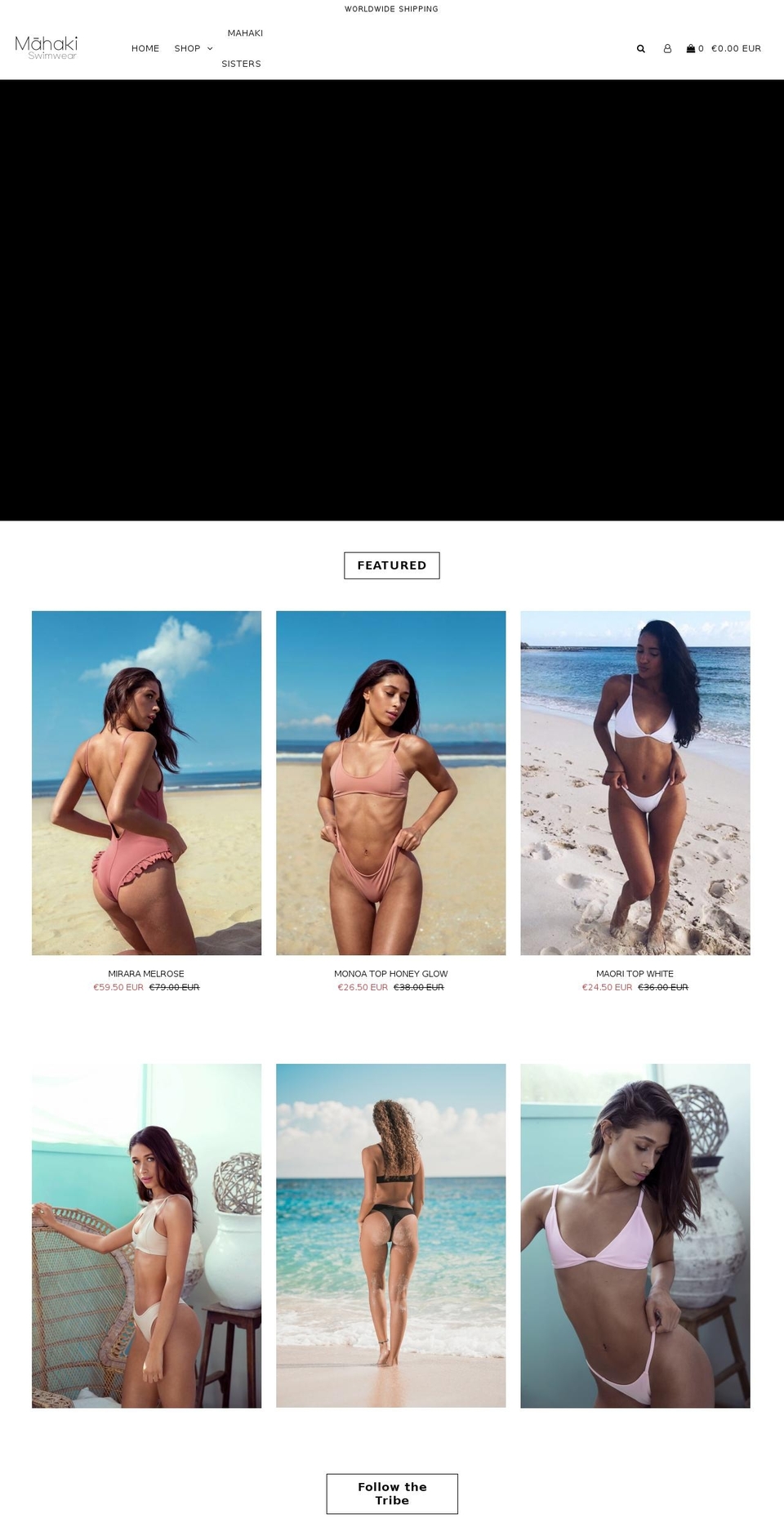 mahakiswimwear.com — Shopify storefront screenshot