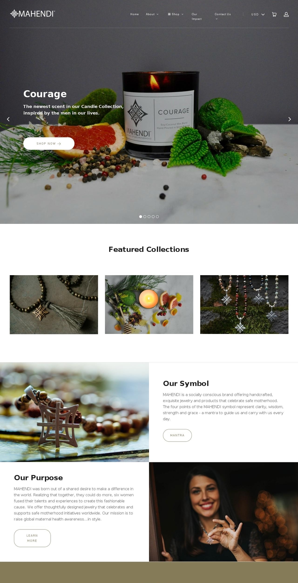 mahendiproject.com — Shopify storefront screenshot