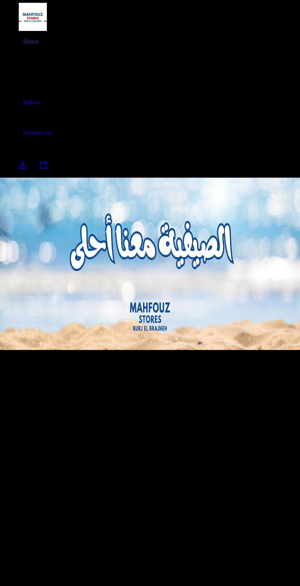 mahfouz-stores.com shopify website screenshot