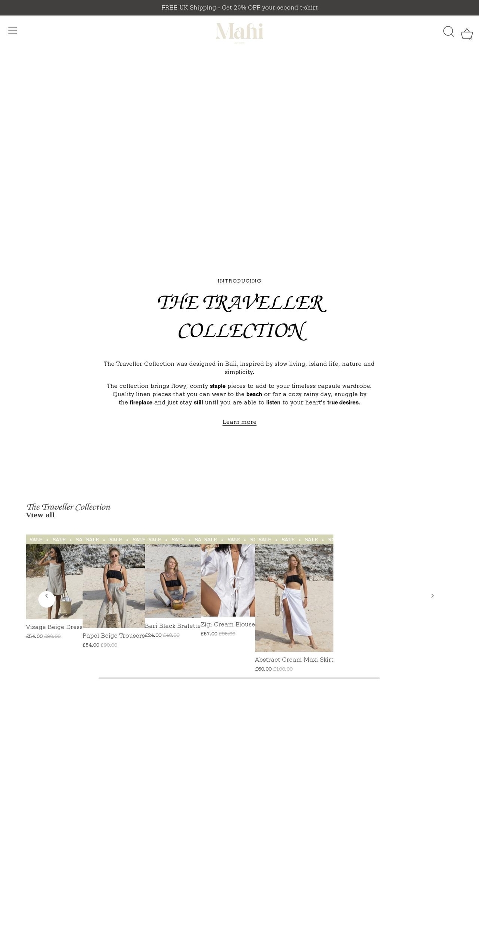 mahi-chic.co.uk shopify website screenshot