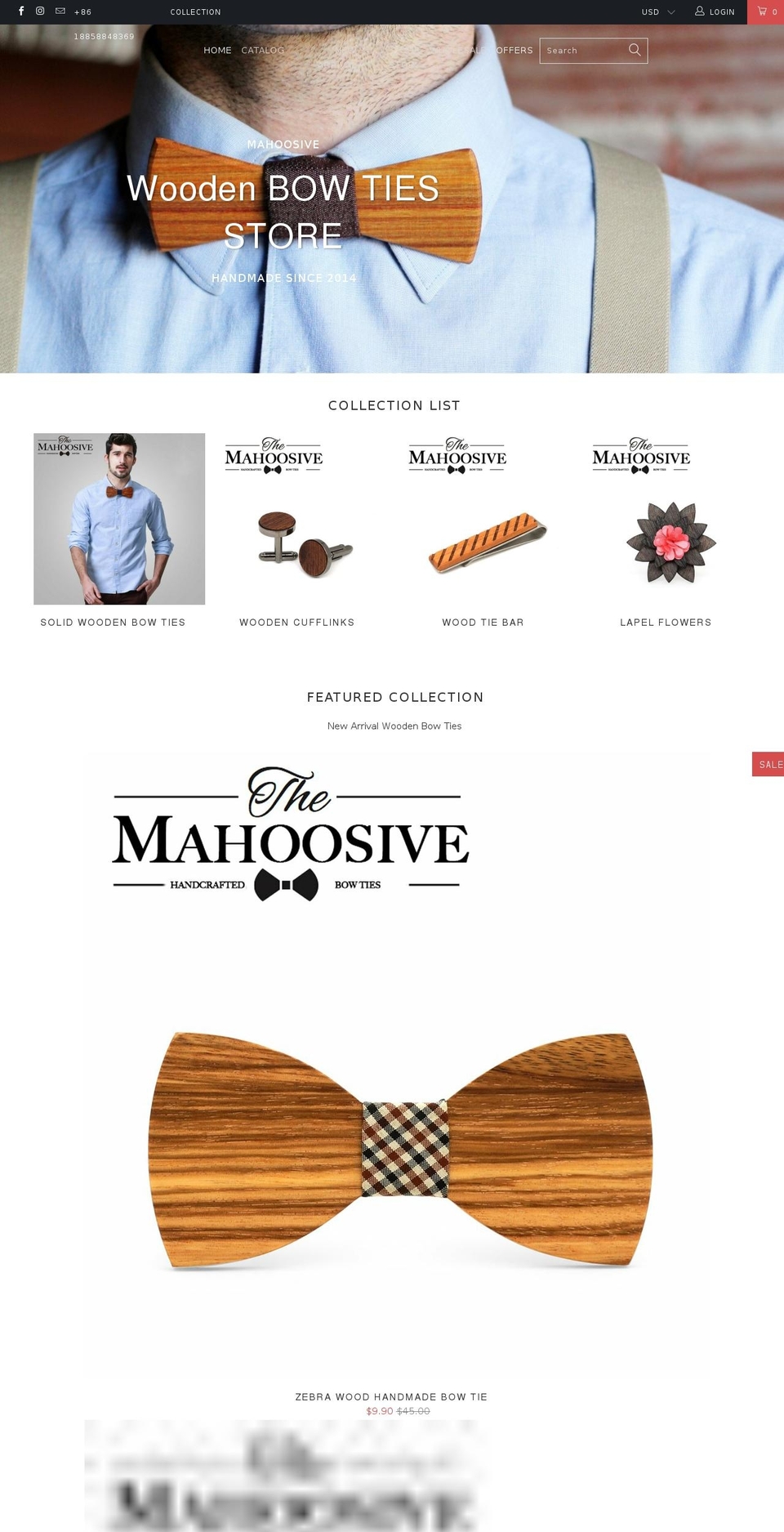 mahoosive.net shopify website screenshot