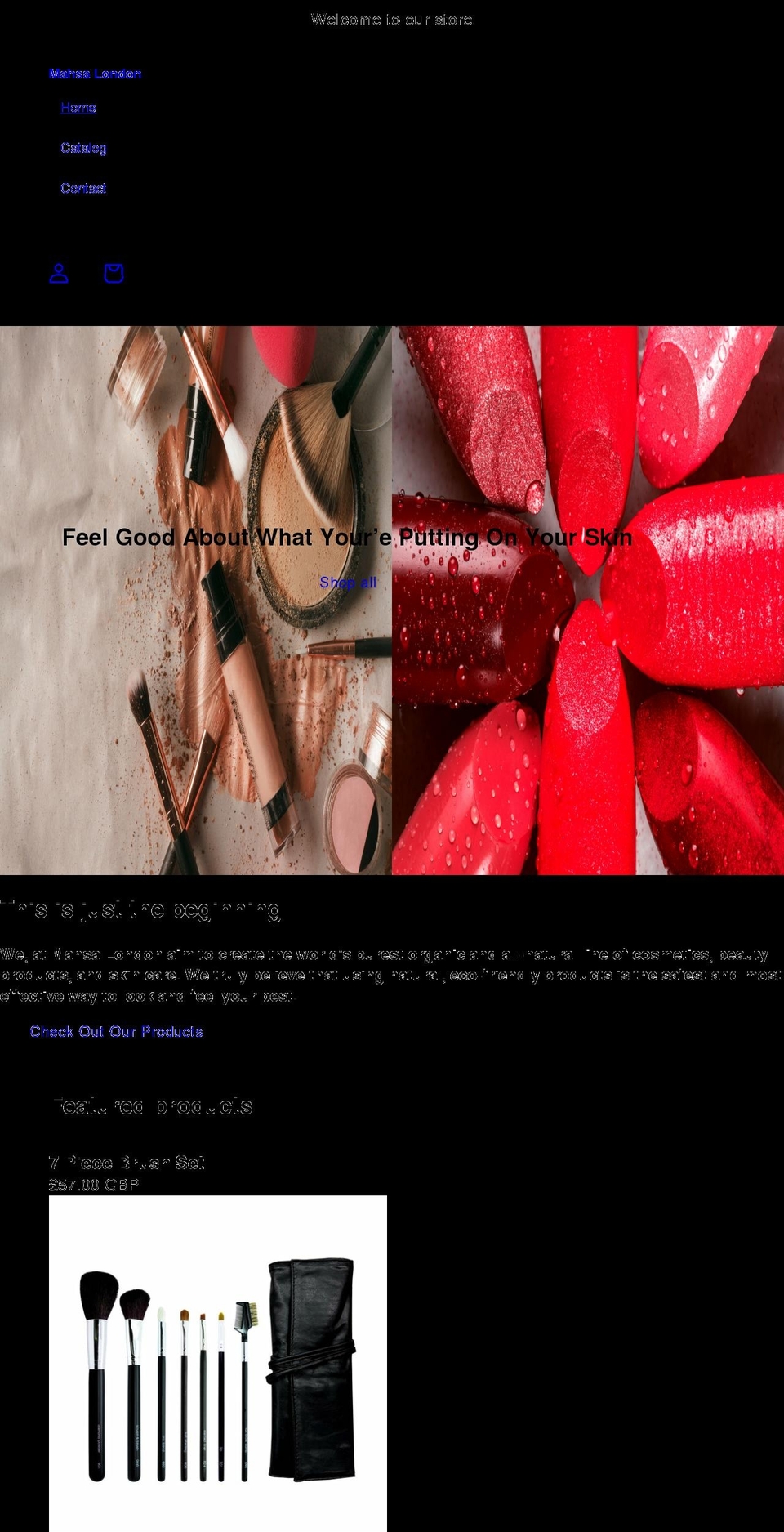 mahsalondon.com shopify website screenshot