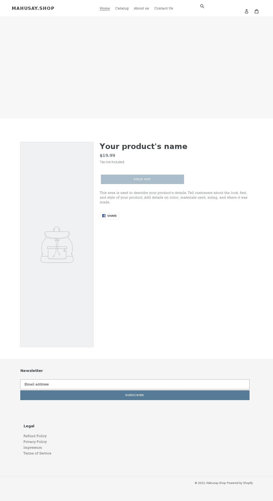 mahusay.shop shopify website screenshot