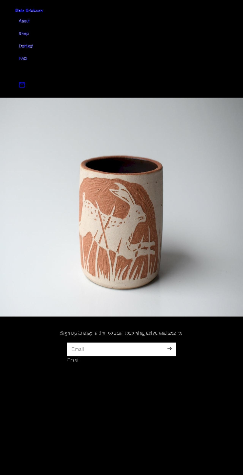maiaerickson.com shopify website screenshot