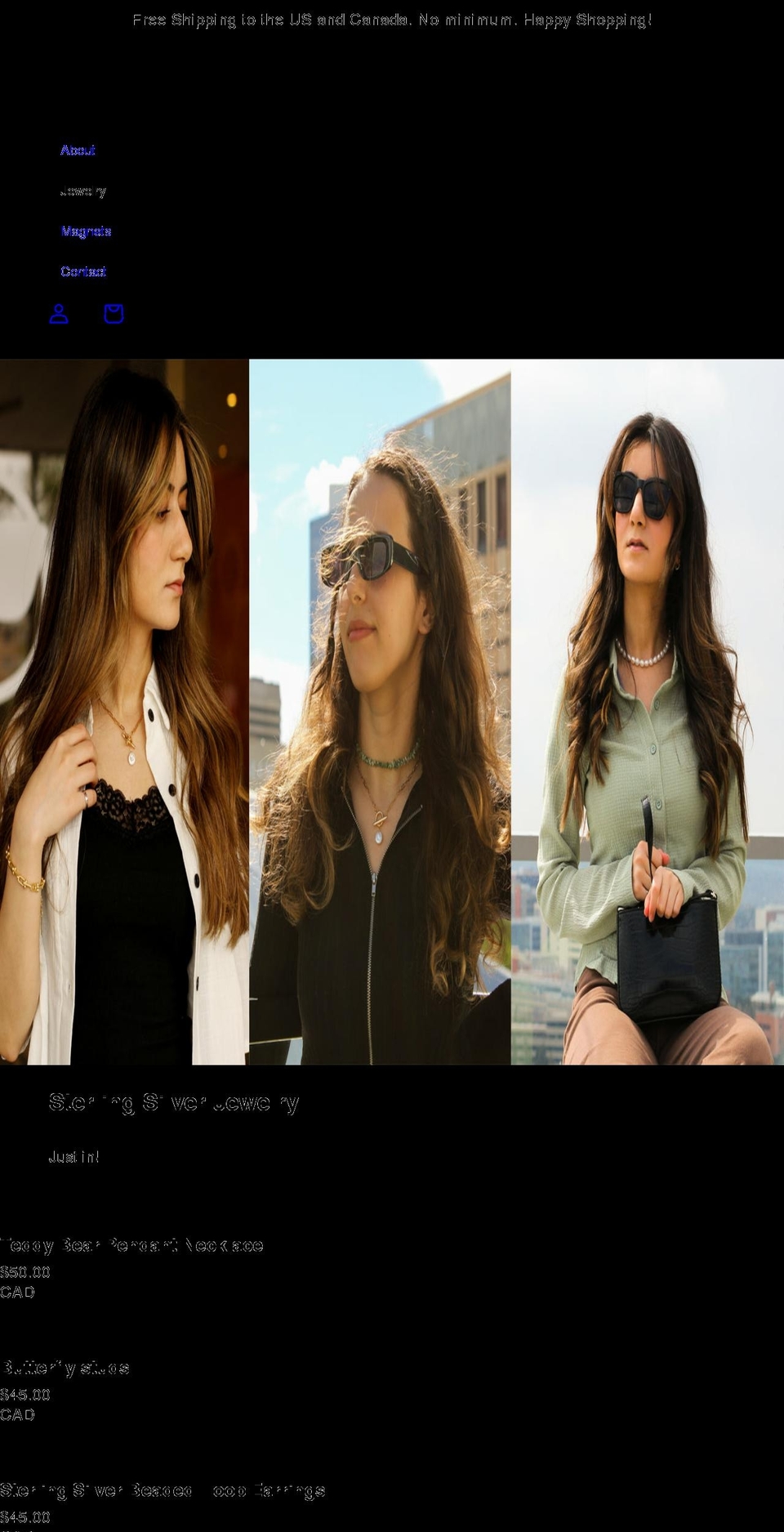 maiamaccessories.com shopify website screenshot