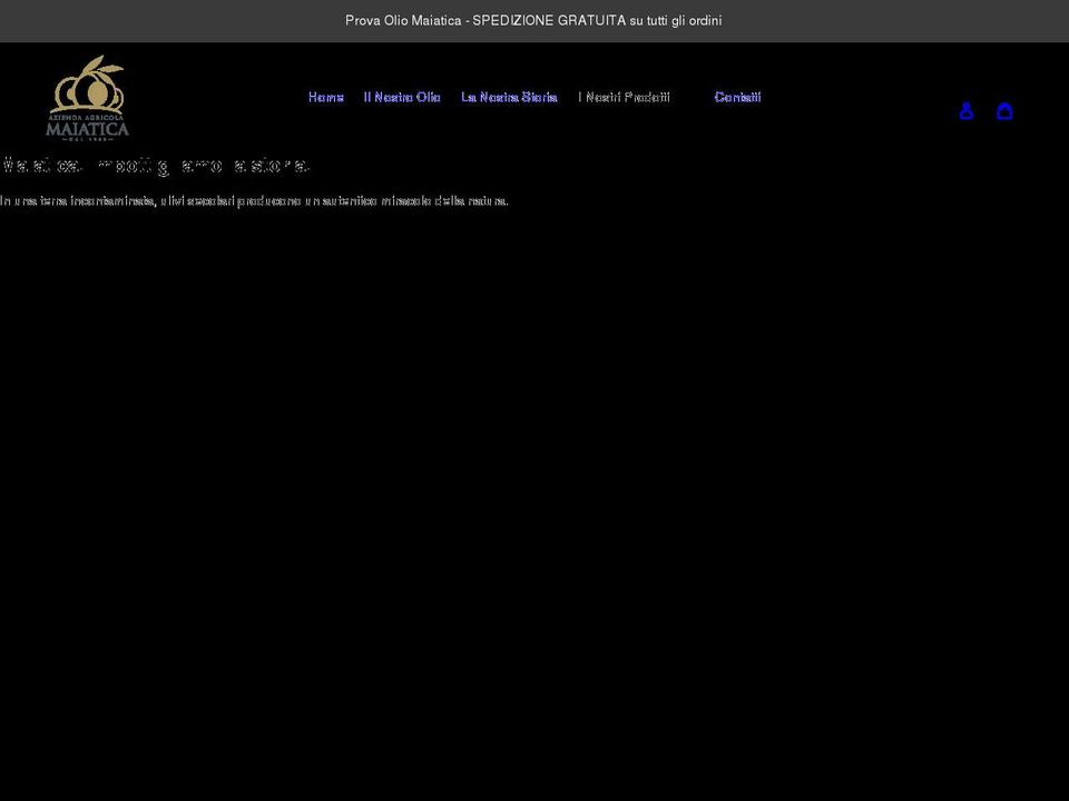 maiatica.it shopify website screenshot