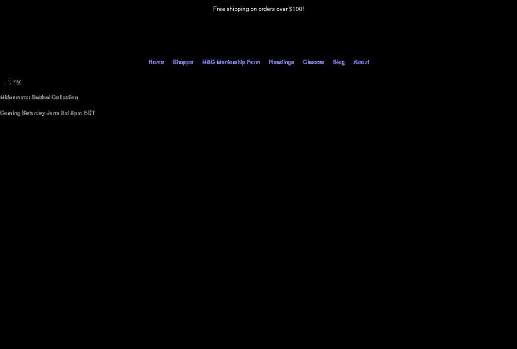 maidenandcrow.com shopify website screenshot