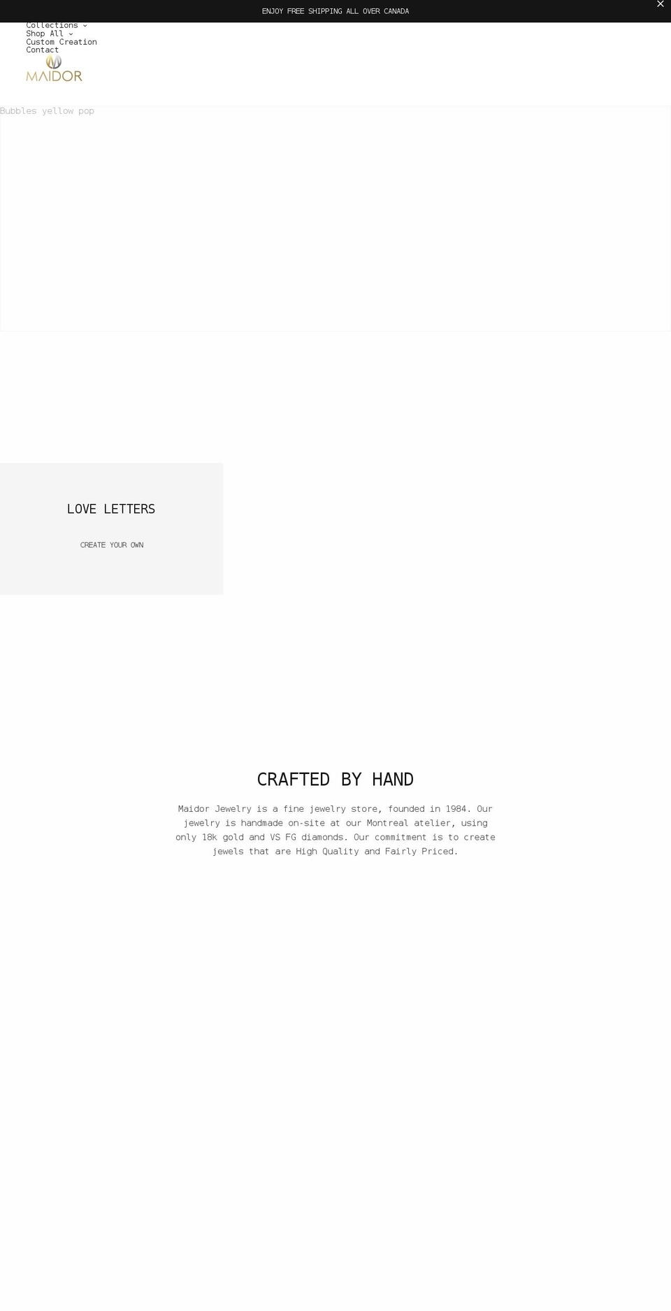 maidor.ca shopify website screenshot