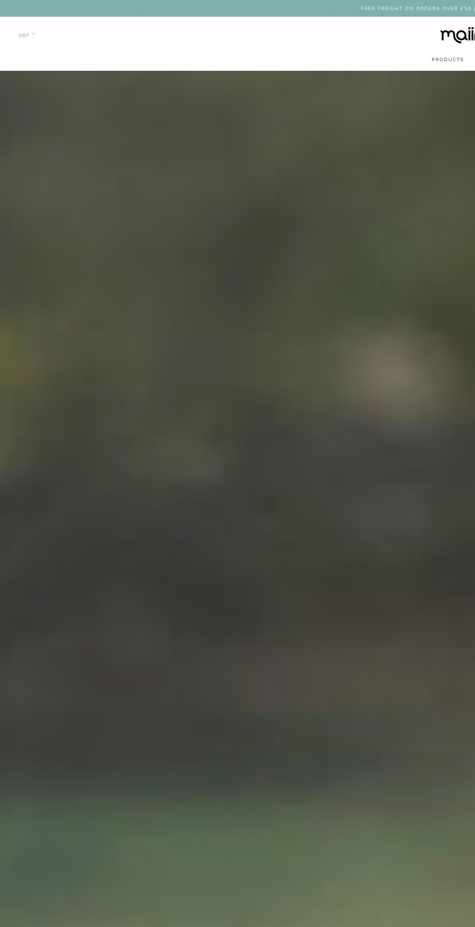 maiiro.com shopify website screenshot