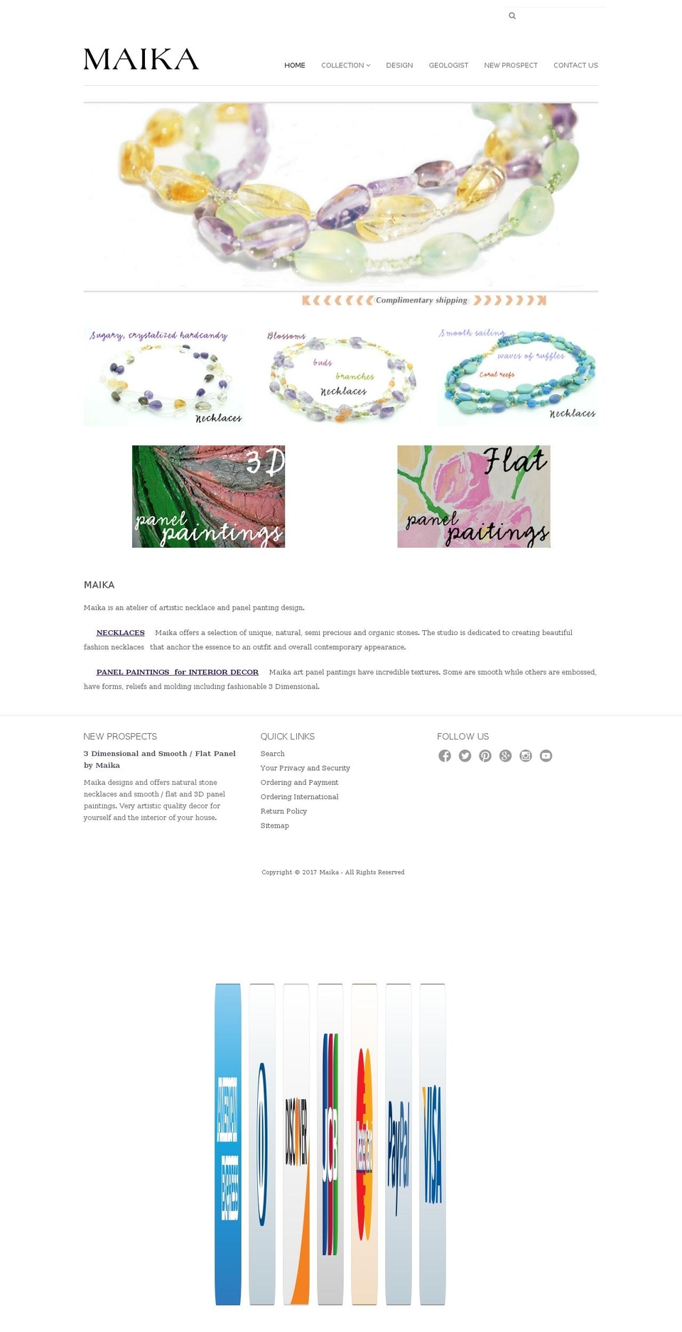 maikadesign.com shopify website screenshot